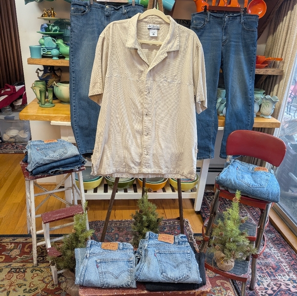 Columbia Silk Fly Fishing Shirt - Picture 1 of 13